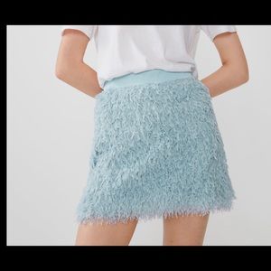 Zara feather skirt
